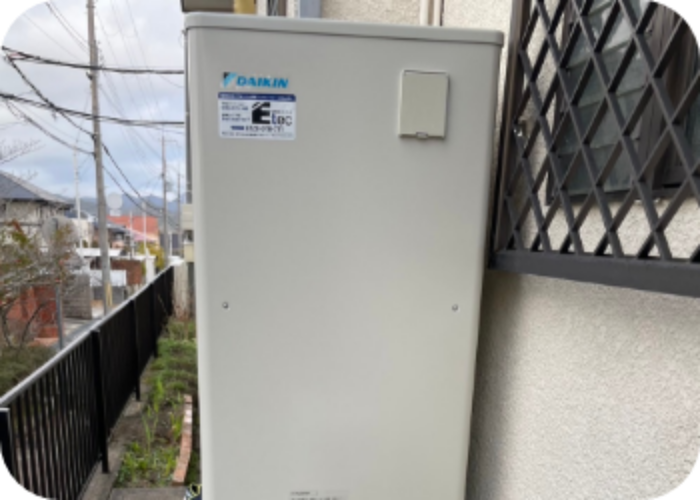 三菱電気温水器からダイキンエコキュートへの取替工事