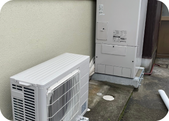 電気温水器から三菱エコキュートへの取替工事