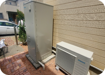 三菱電機温水器からﾀﾞｲｷﾝエコキュートへの取替工事