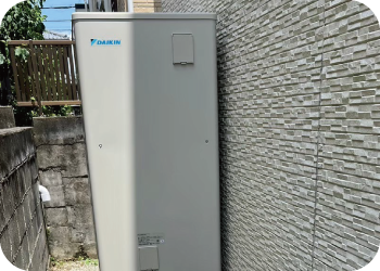 ガス給湯器からﾀﾞｲｷﾝエコキュートへの取替工事